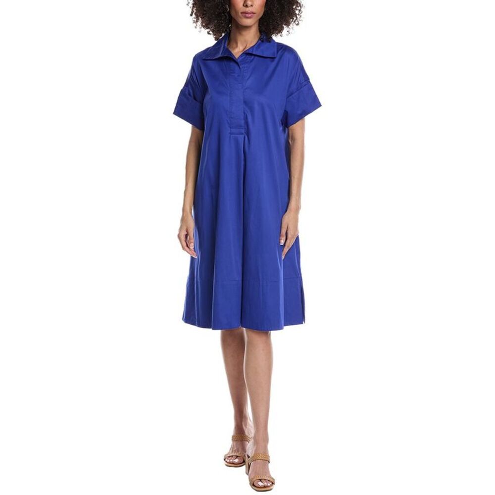Tyler Böe Womens  Addie Midi Shirtdress, Blue